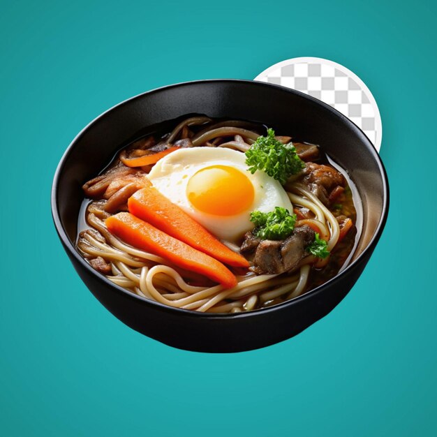 PSD sukiyaki isolated on transparent background