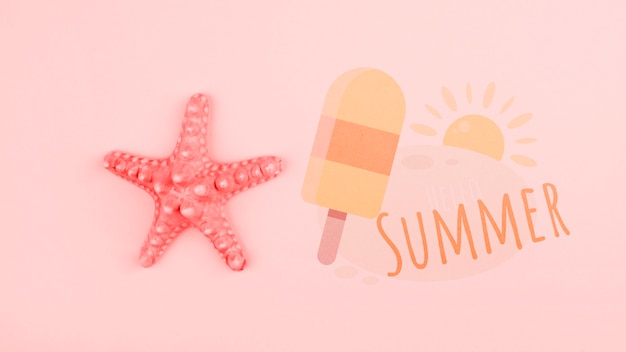 PSD summer background in living coral