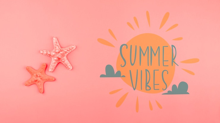PSD summer background in living coral
