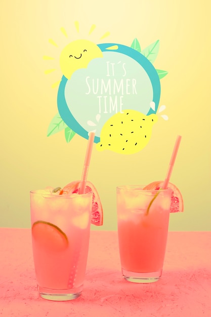 PSD summer background in living coral