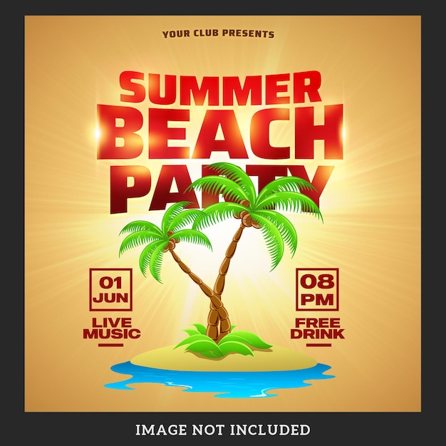 Summer Beach Party Plakat