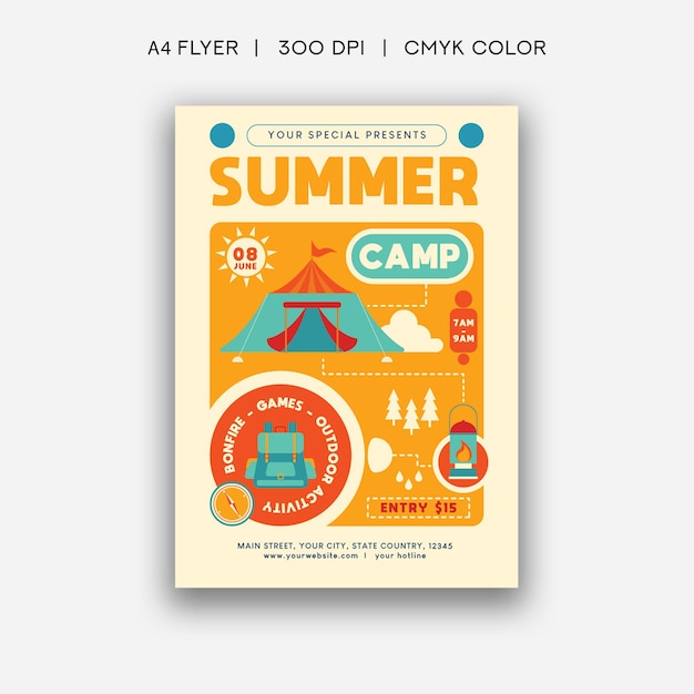 Summer camp flyer