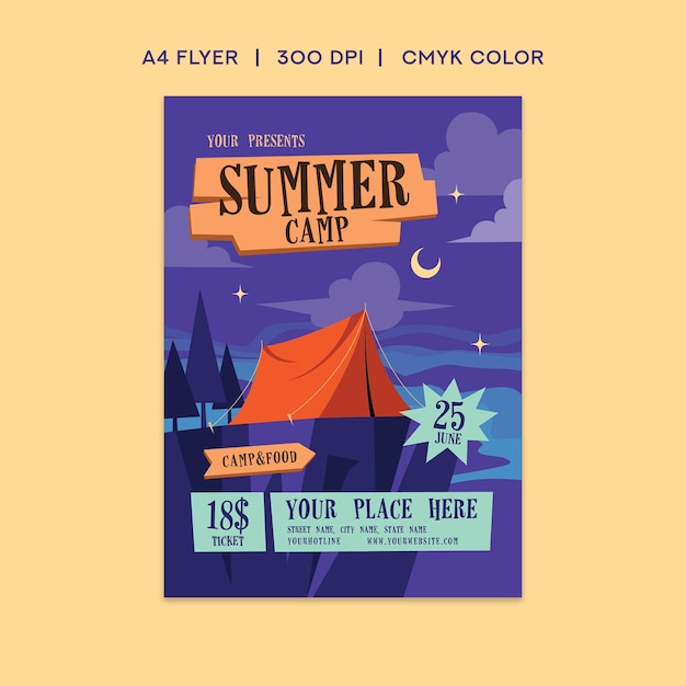 PSD summer camp flyer