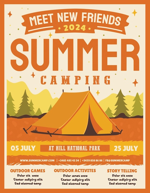 summer camp poster