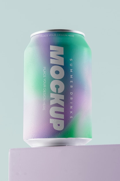 PSD summer drink mockup design