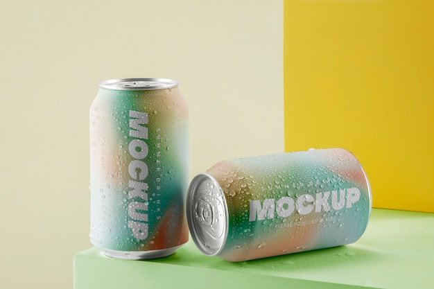 PSD summer drink mockup design