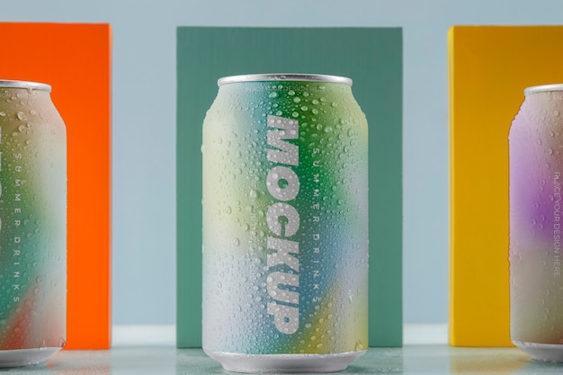 Summer drink mockup design