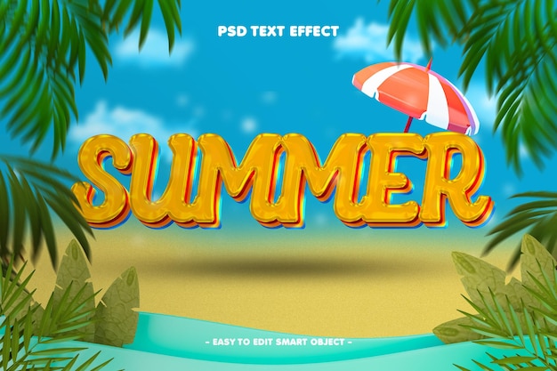 Summer Editable Text Effect