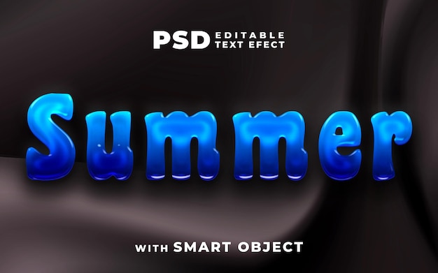 Summer editable text effect