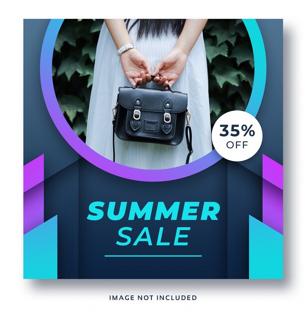 Summer fashion sale instagram post