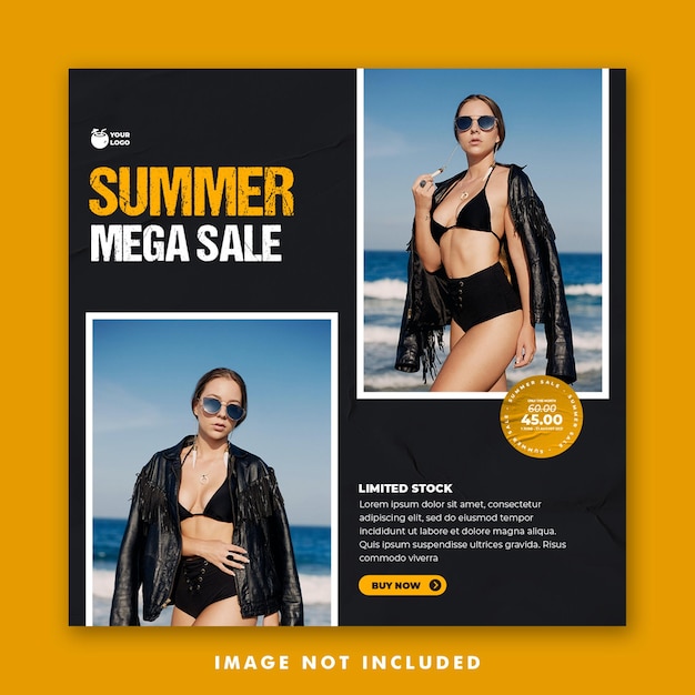 Summer Fashion Social Media Post Template