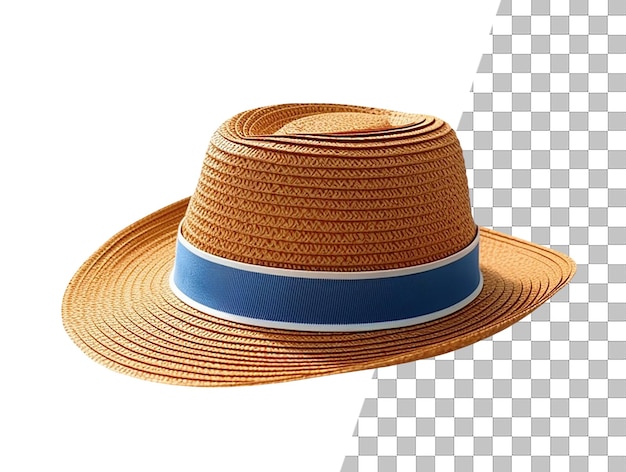 PSD summer hat with transparent background