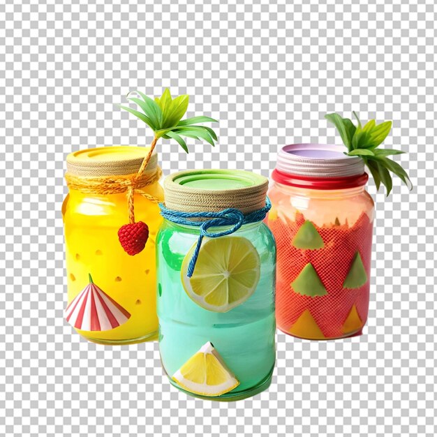 PSD summer jars png