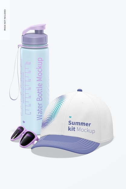 PSD summer kit mockup