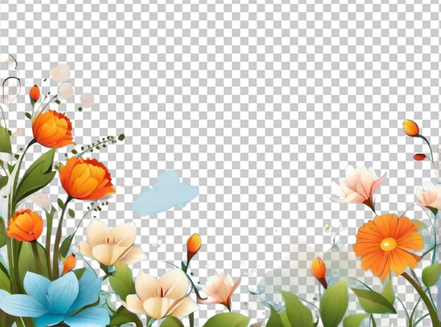 PSD summer nature flowers garden landscape