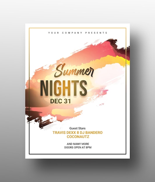Summer Nights Party Flyer