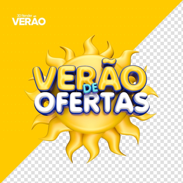 summer of offers label in brazilian portuguese