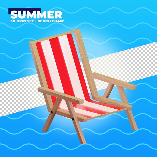 Summer party 3d icons set