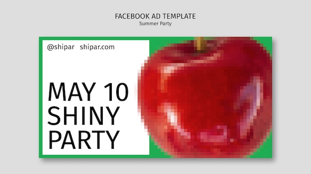 PSD summer party facebook template