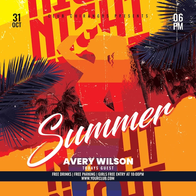 summer party flyer