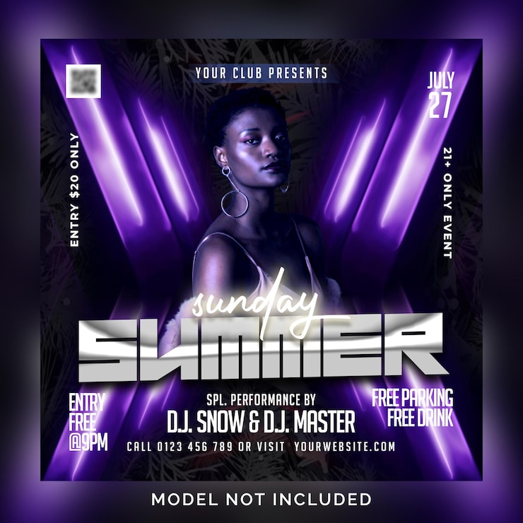 PSD summer party flyer