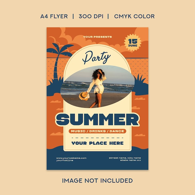 PSD summer party flyer