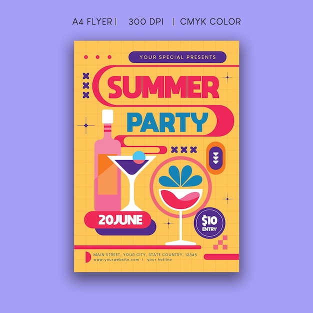 PSD estate party flyer