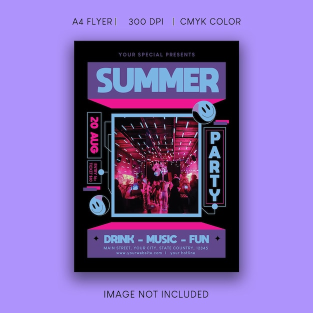 Summer party flyer