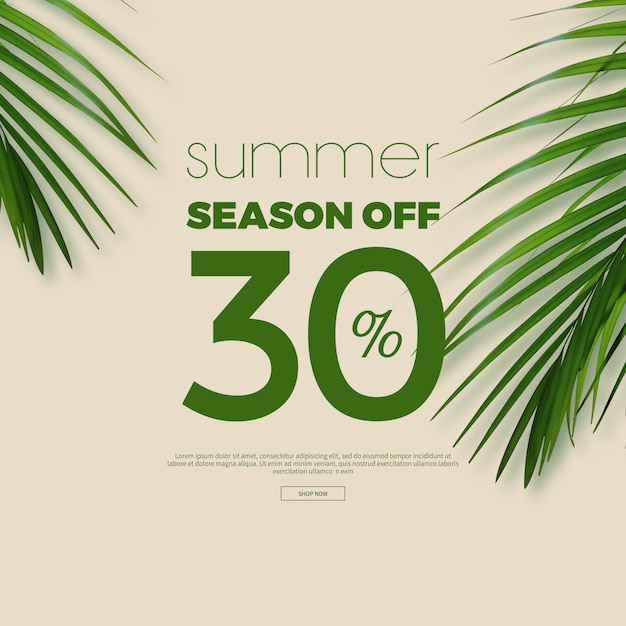 Summer sale frame & background