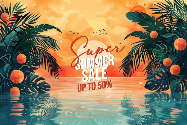 PSD summer sale promotion