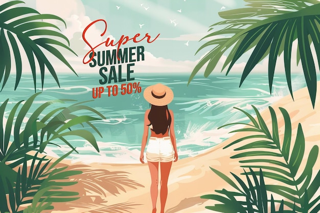 PSD summer sale promotion