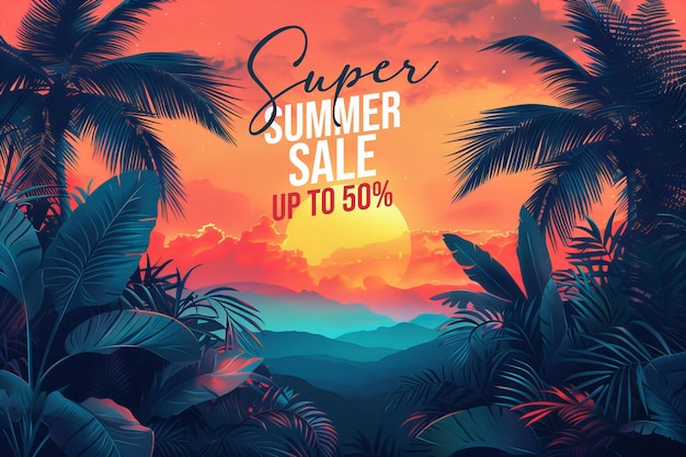 PSD summer sale promotion