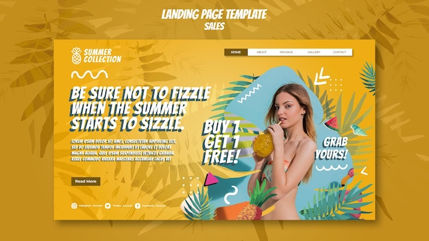 Summer sales web template