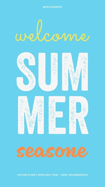 여름 특별 제안 판매 템플릿 Psd 디자인 소셜 미디어 배너 레이아웃 타이포그래피