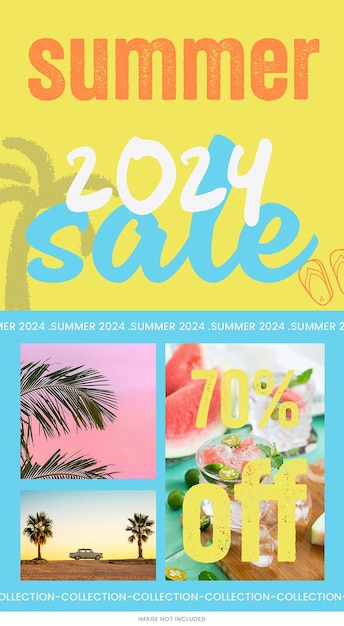 PSD summer special offer sale template psd design sociale media banner lay-out typografie