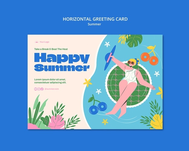 PSD summer template design