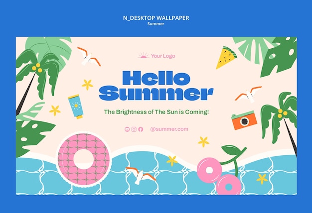 PSD summer template design