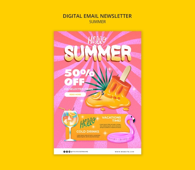 PSD summer template design