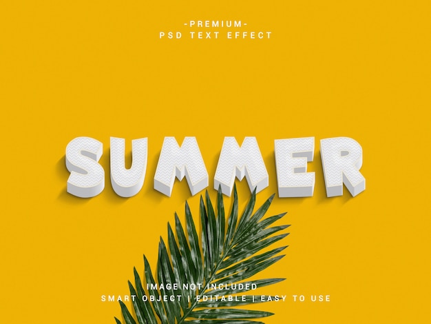 PSD summer text effect