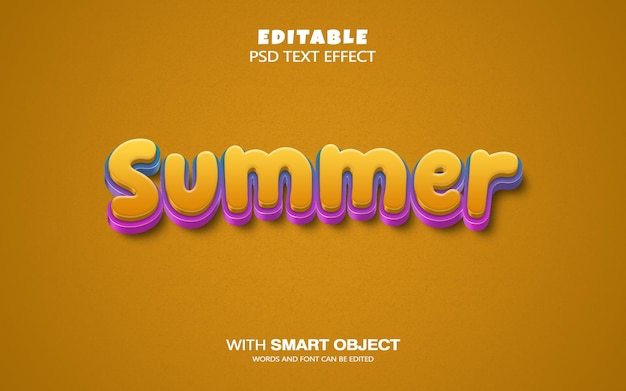 Summer text effect