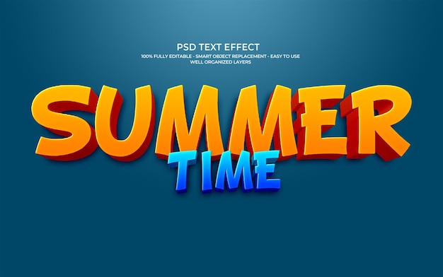 Summer Time Text Effect