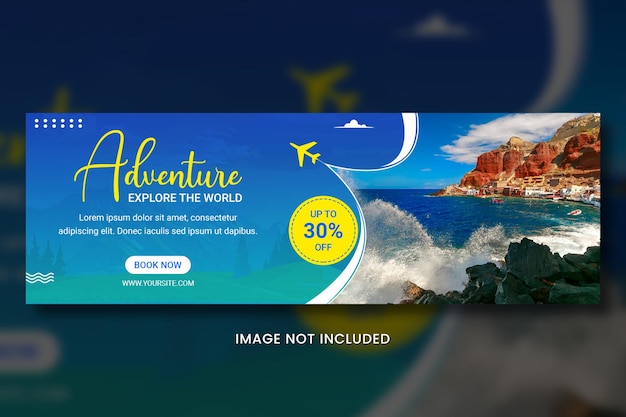 PSD summer travel vacation social media templates