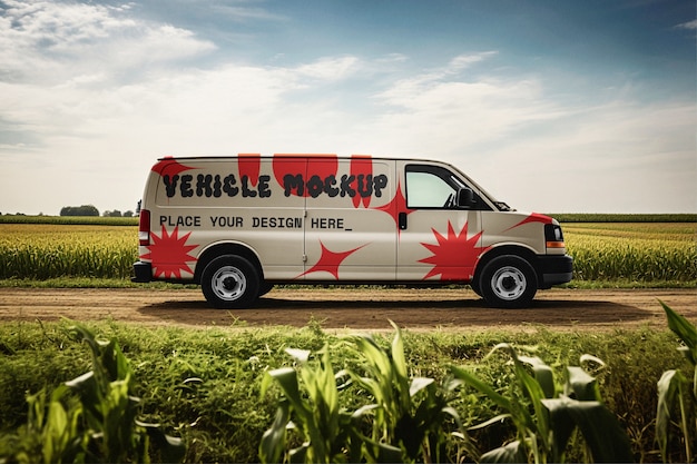 PSD summer traveling vehicle  mockup