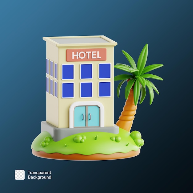 Summer Vibe 3D Icon Illustration PNG Template