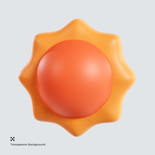 太阳 3D 图标