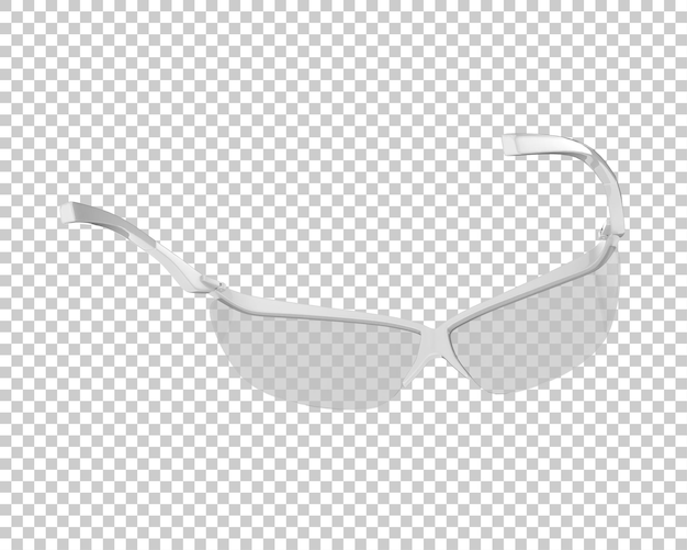 PSD occhiali da sole isolati sullo sfondo illustrazione di rendering 3d