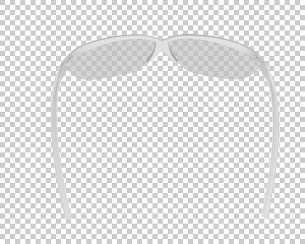 PSD occhiali da sole isolati sullo sfondo illustrazione di rendering 3d