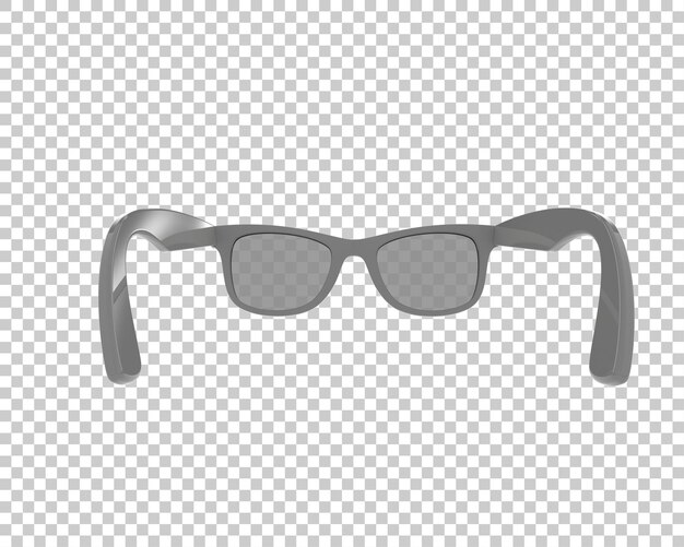PSD sun glasses isolated on background 3d rendering illustration