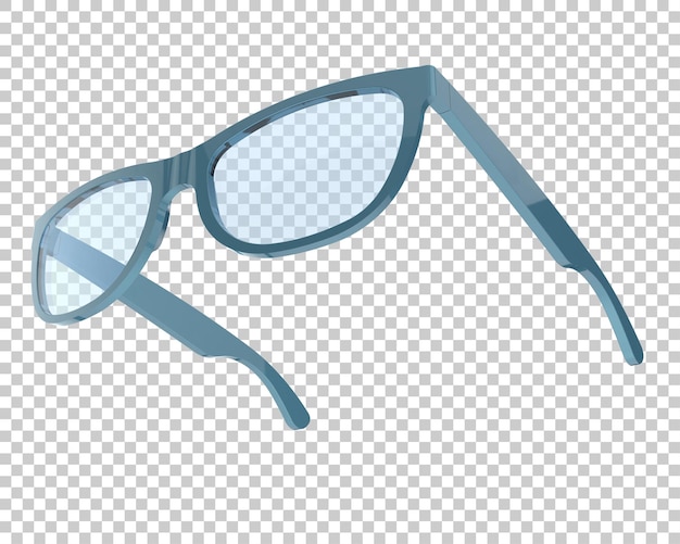 PSD sun glasses isolated on background 3d rendering illustration