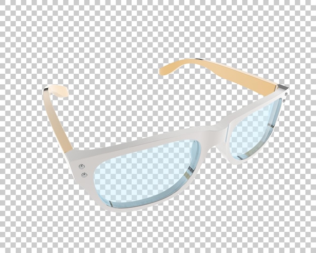 Sun glasses isolated on background 3d rendering illustration